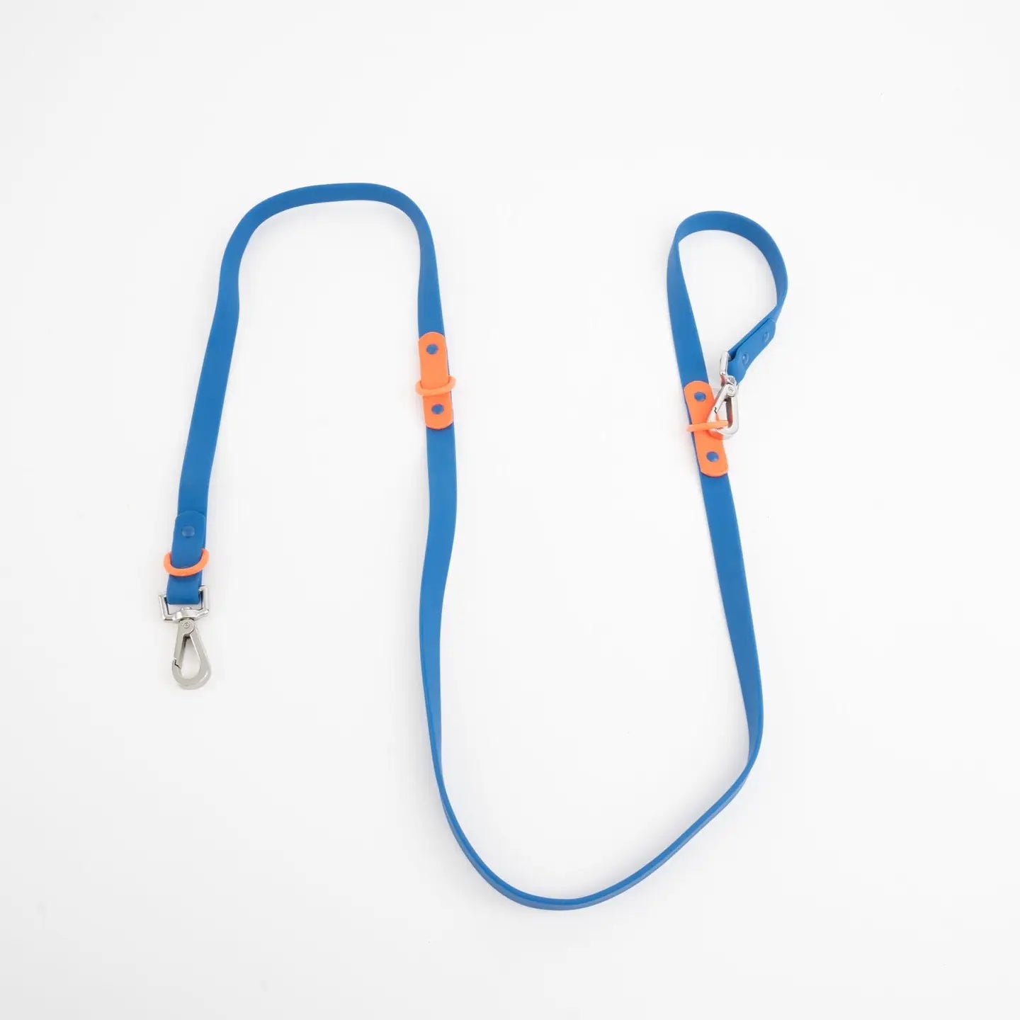 Laisse biothane - Bleue & Orange