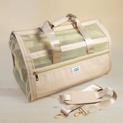 Sac de voyage chien et chat, beige