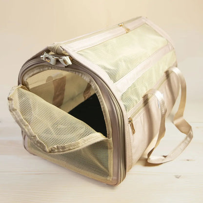 Sac de voyage chien et chat, beige